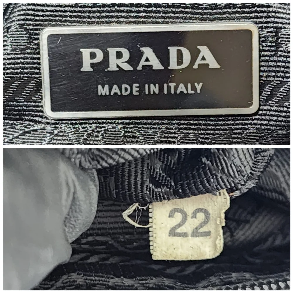 PRADA Tessuto Nylon Messenger Bag Black